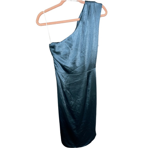 ELLIATT Cassini One Shoulder Dress Blue Size Medium NWOT Revolve VICI Anthro - Picture 13 of 17